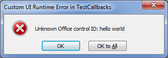 Unknown OfficeId: HelloWorld